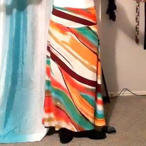Multi-Color Maxi-Skirt